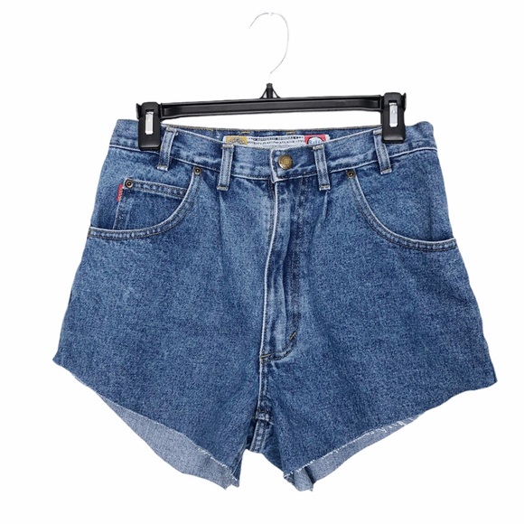 Bugle Boy Pants - Bugle Boy Vintage 11” Rise Dolphin Denim Shorts